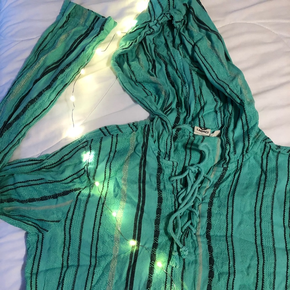 Lagaci Turquoise Sweatshirt